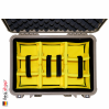 1505 Kit Modulable jaune/noir av/Mousse pour Couvercle pour valise Peli 1500 1