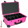 1510 Valise Carry On Rose avec Compartiments