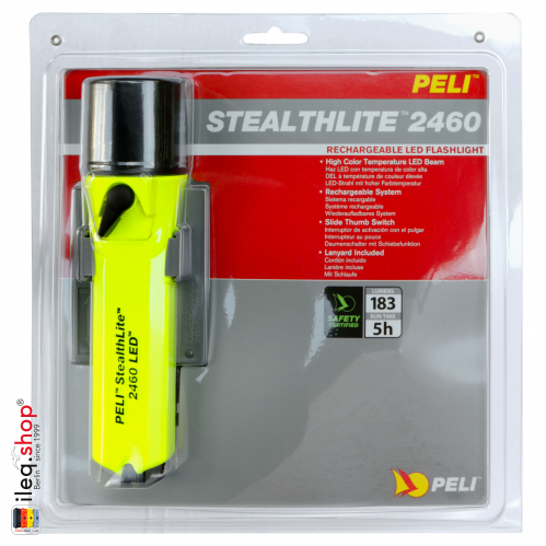 2460 Stealthlite Rechargeable LED, Jaune